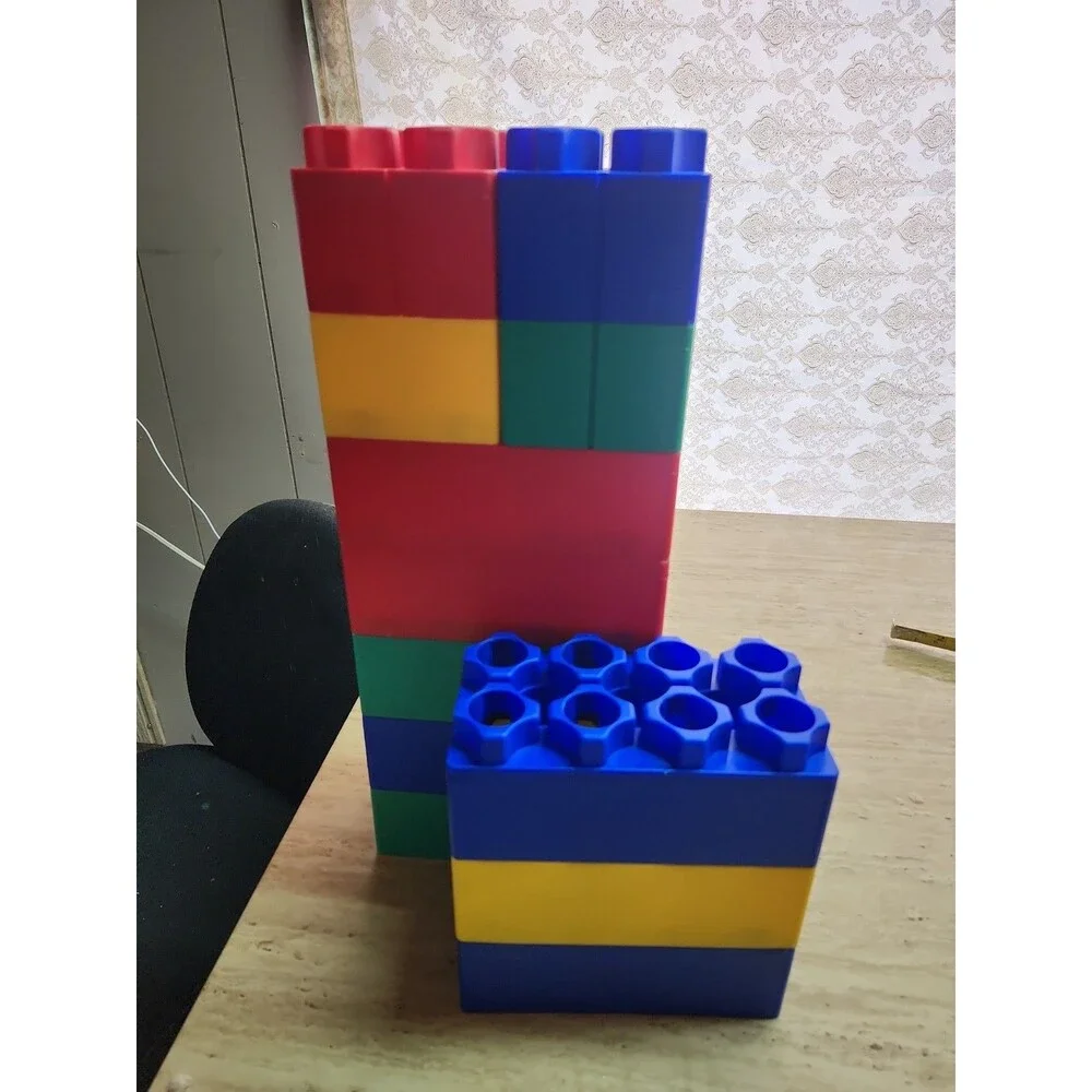 Vintage Lot of 12 LEGO  Jumbo Bricks
